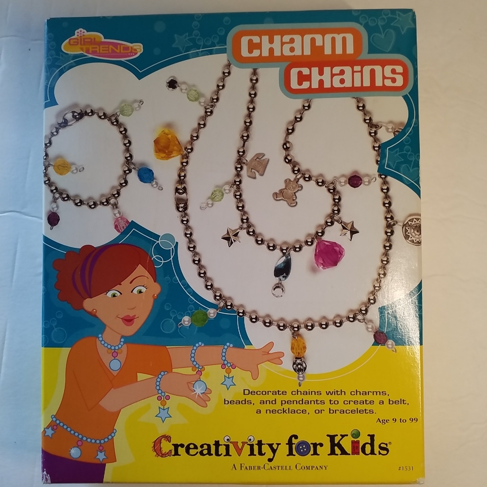 BEAD KIT Creativity For Kids Charm Chains NEW Jewery Kit